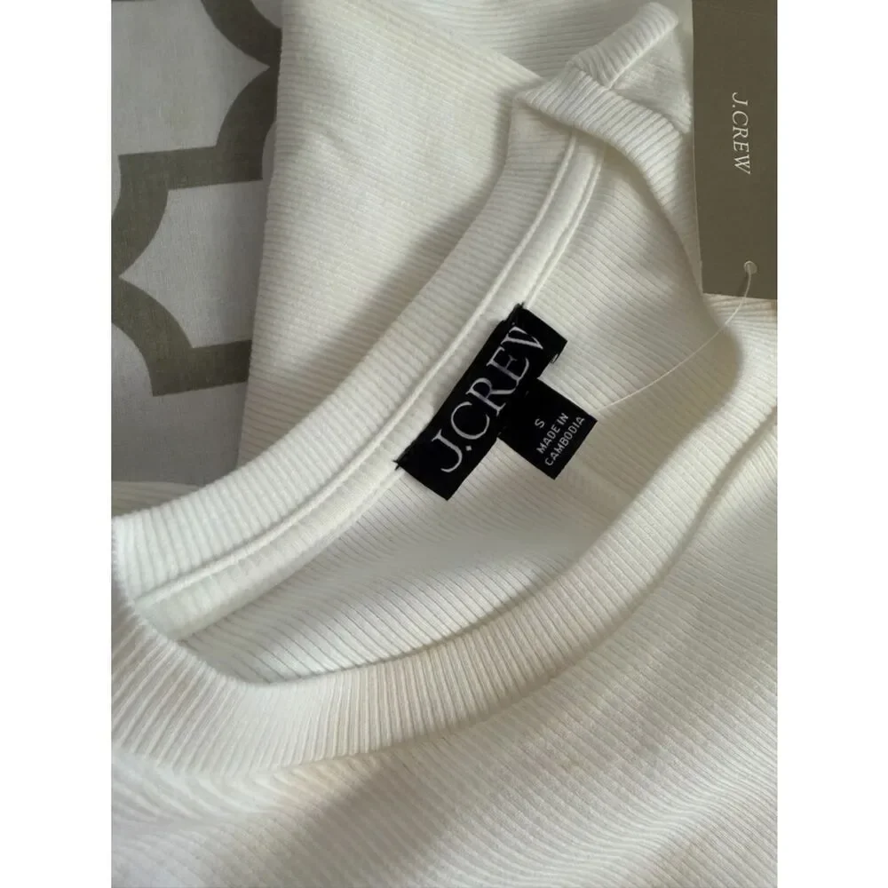J.Crew Perfect rib long-sleeve T-shirt NWT Size S